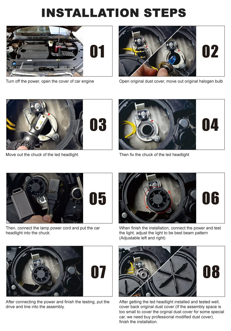 Car Headlight CSP 32000LM 160W H4 LED H7 Canbus H1 H3 H8 H11 9005 9006 9007 880 8000K 6000K Car Auto Headlamp Led Lights For Car