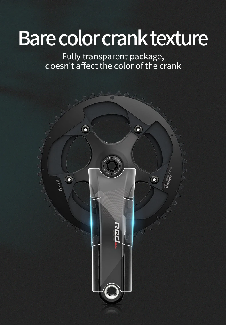 Road Bike Crank Protective Film Carbon Fiber Universal Crank Guards Protective Film Anti-collision Road Bicycle Crank Stickers