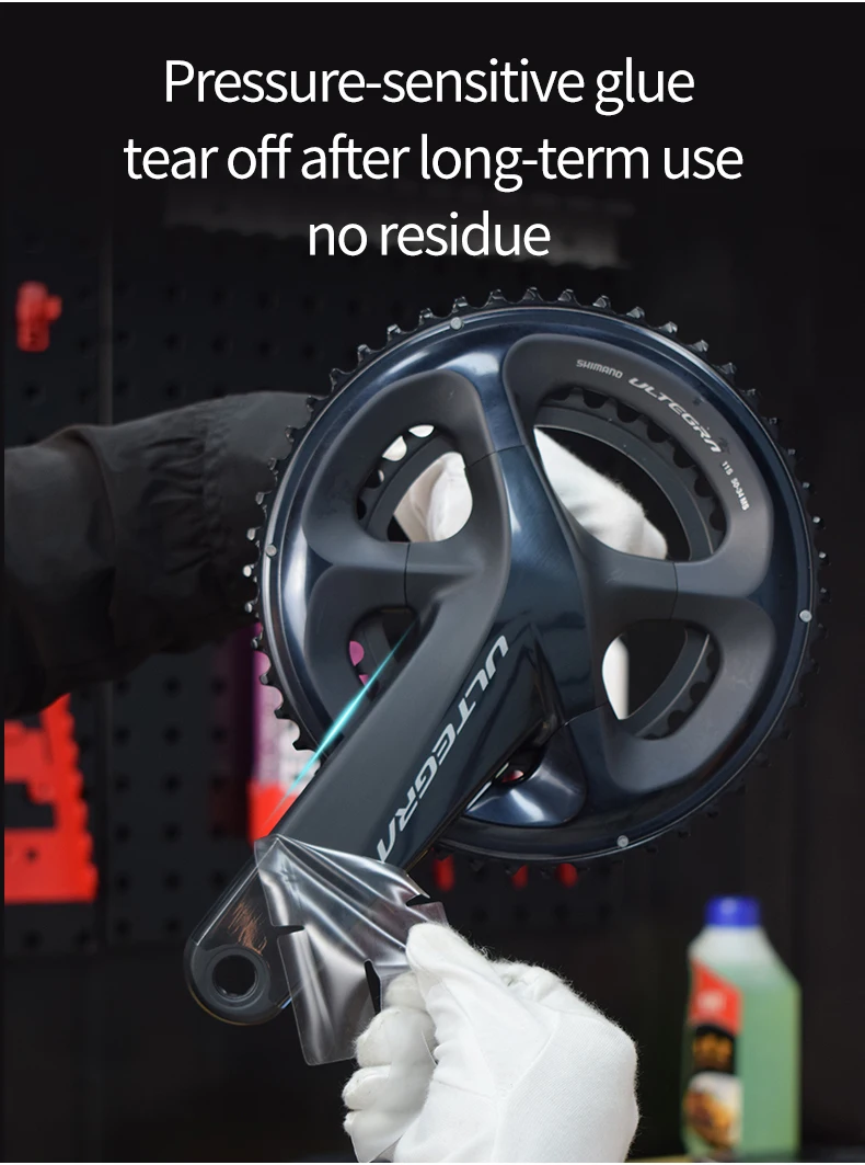 Road Bike Crank Protective Film Carbon Fiber Universal Crank Guards Protective Film Anti-collision Road Bicycle Crank Stickers