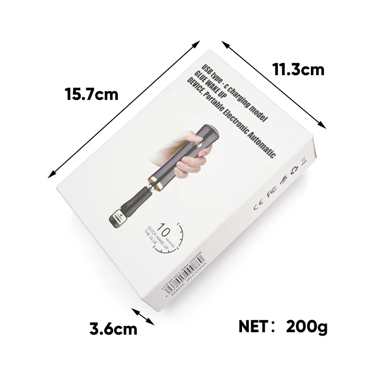 Usb Recharge Eyelash Glue Shaker Electric Wake-Up Device Polish Tattoo Ink Pigment Liquid Shaking Machine Lash Extension Tool