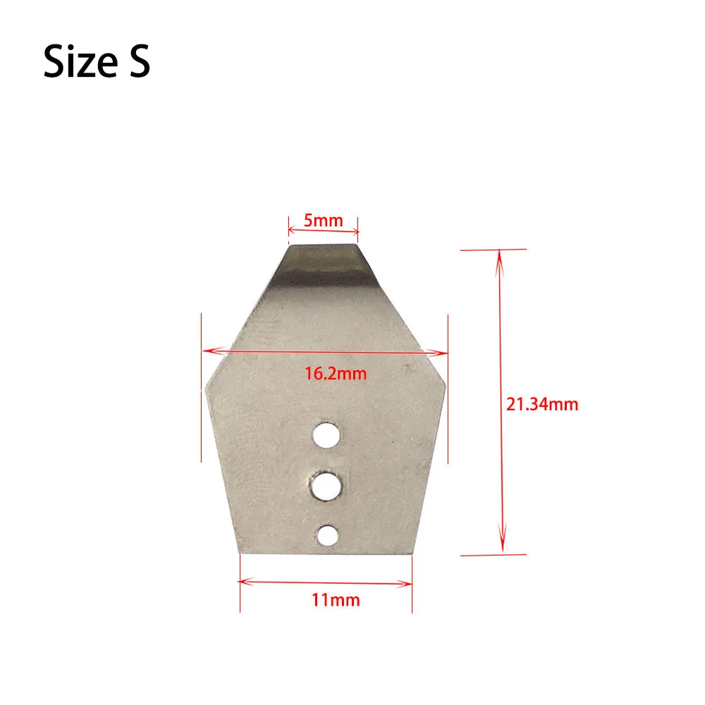 20pcs/lot S/M/L Blade Jig Stainless Steel Swim Jig Blades M,Shakee Blades,Jig Dancer Blades Manufacture,Diy for Jigs
