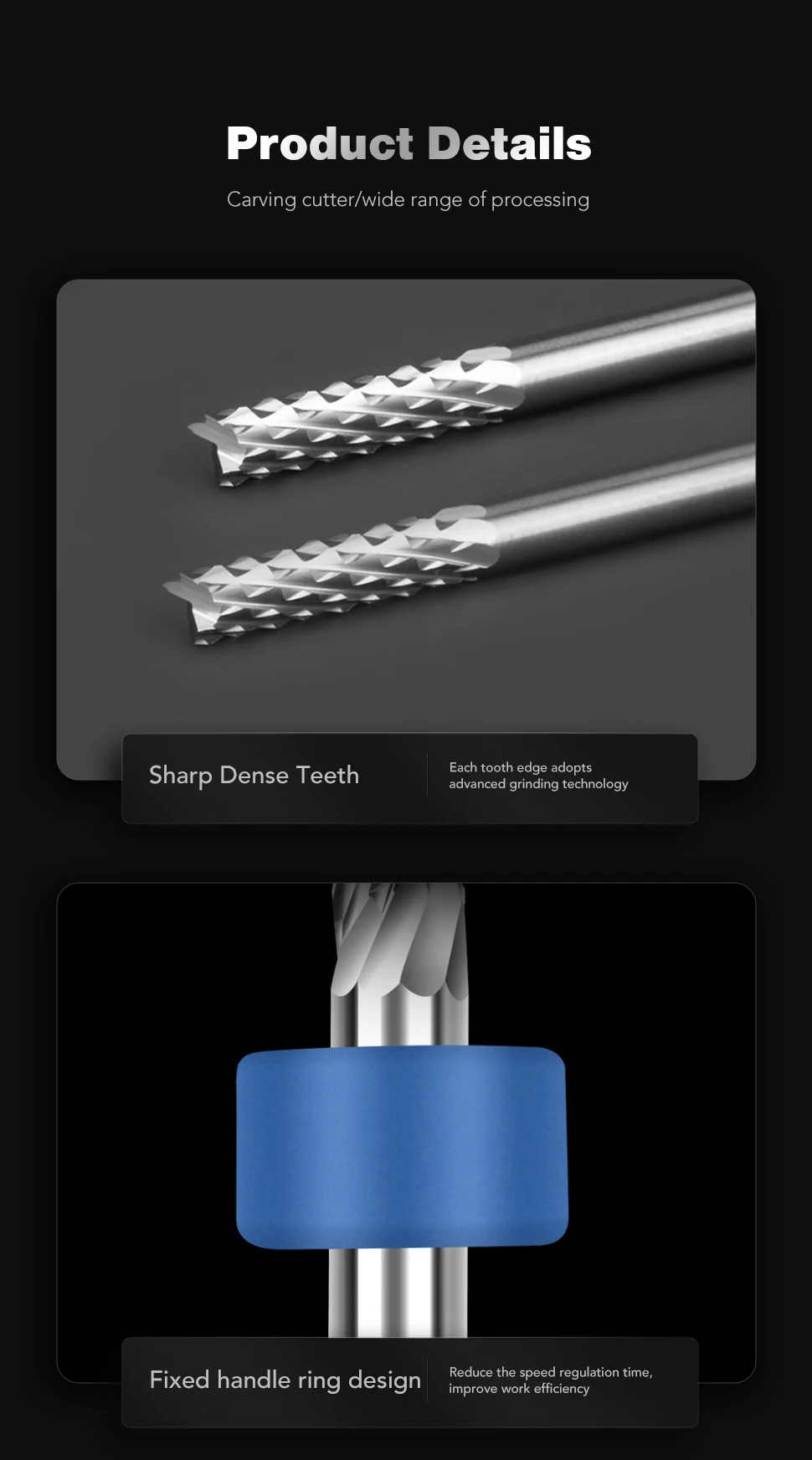 BB Carbide Corn End MillIng Cutter Tungsten Teeth Engraving CNC Machine PRO Bit 3.175 4 6mm for PCB Bakelite Plate Wood Plastic