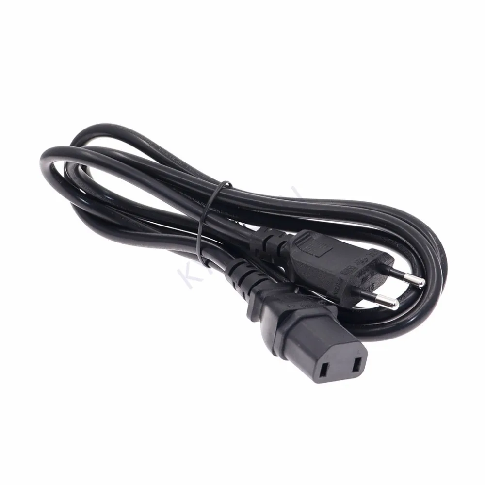Universal 2Prong Male Plug To IEC320 C17 Female Adapter AC Power Cord For PS4 Pro EU/US Standard Power Supply Charging Cable
