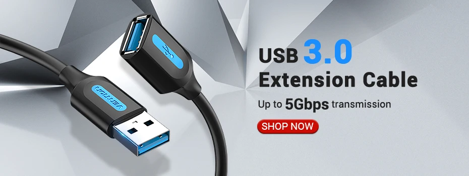 Vention USB 3.0 Extension Cable Type A Male to Male Cable 3.0 2.0 Extender Cord for Hard Drive TV Box Laptop USB to USB Cable
