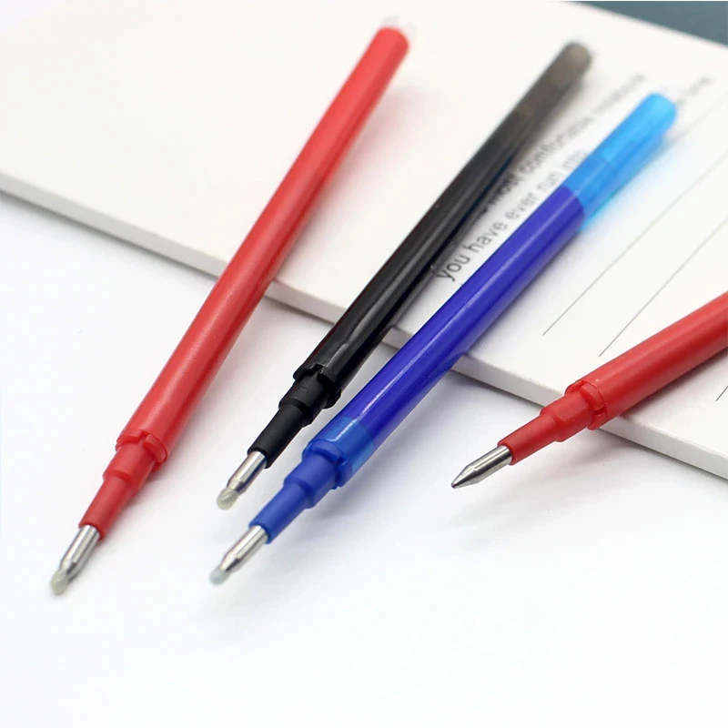 50 Pcs/Set 0.7mm Erasable Pen Refill Rod Magic Erasable Gel Pen Blue Black Ink 8 Color Office Stationery Writing Supplies