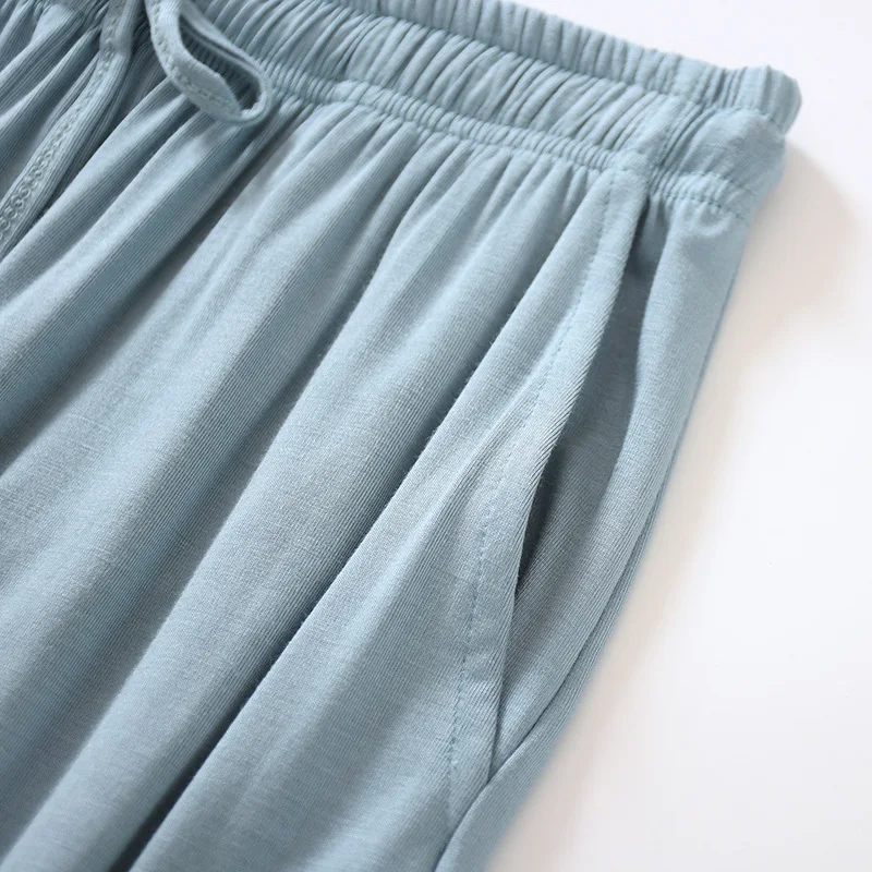Japanese New Style Home Service Ladies Pants Spring And Summer Thin Modal Loose Large Size Solid Color Home Pants Women Bottoms