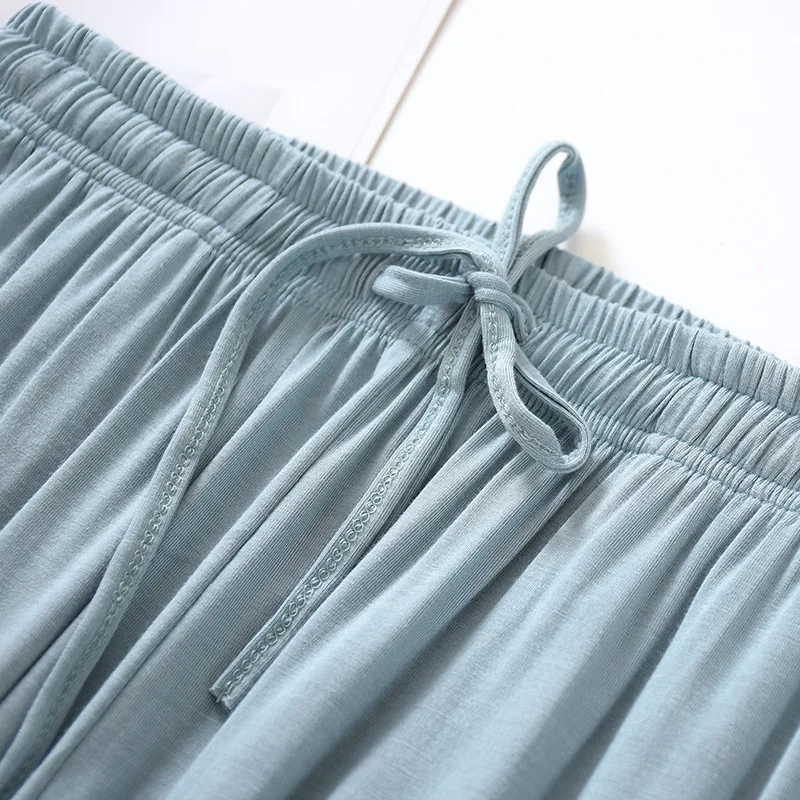Japanese New Style Home Service Ladies Pants Spring And Summer Thin Modal Loose Large Size Solid Color Home Pants Women Bottoms