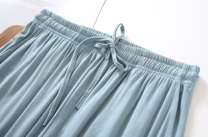 Japanese New Style Home Service Ladies Pants Spring And Summer Thin Modal Loose Large Size Solid Color Home Pants Women Bottoms