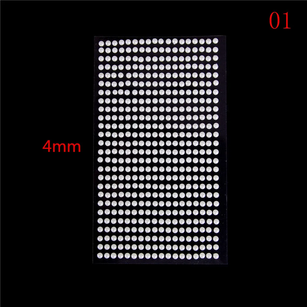4/6/8mm Mobile Stationery Pearls Stickers Personalized Diamond Laptop Skins Imitation Pearls Acrylic Self Adhesive Accessories