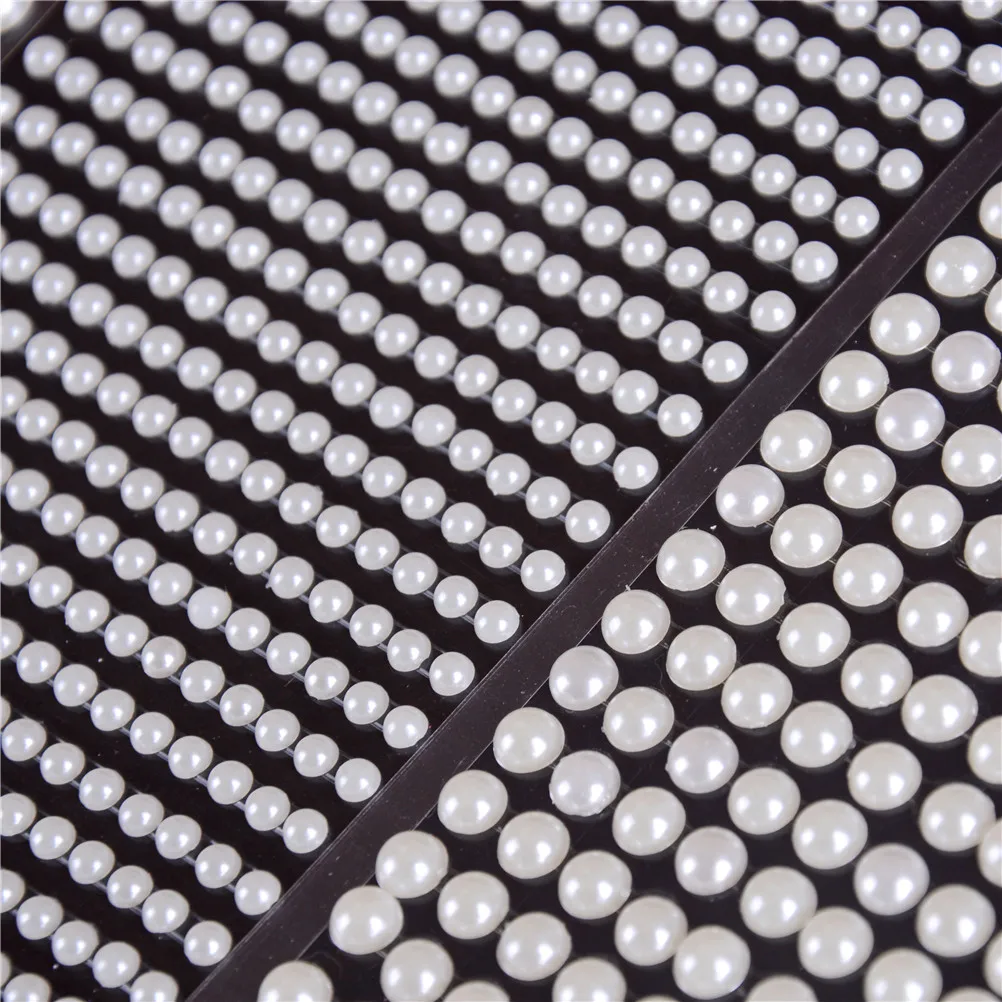 4/6/8mm Mobile Stationery Pearls Stickers Personalized Diamond Laptop Skins Imitation Pearls Acrylic Self Adhesive Accessories