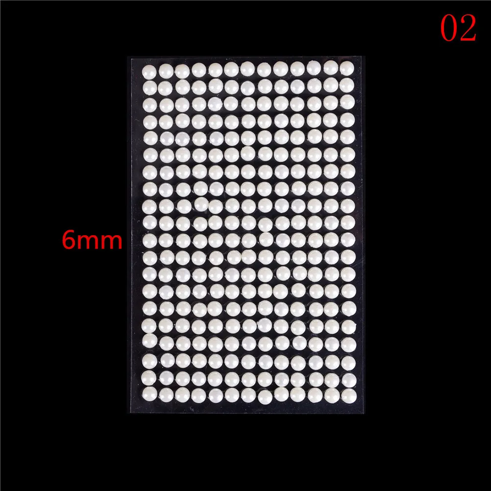 4/6/8mm Mobile Stationery Pearls Stickers Personalized Diamond Laptop Skins Imitation Pearls Acrylic Self Adhesive Accessories