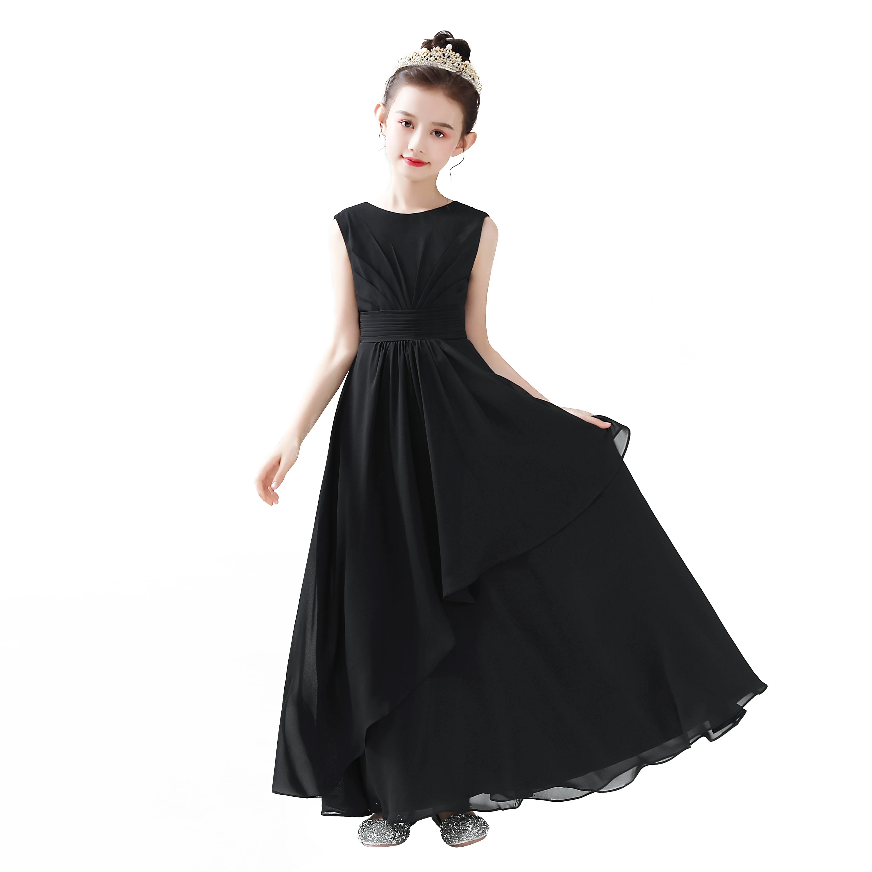 Dideyttawl Customized Chiffon Flower Girl Dress For Wedding Party First Communion 2025 Little Bride Gowns Junior Bridesmaid
