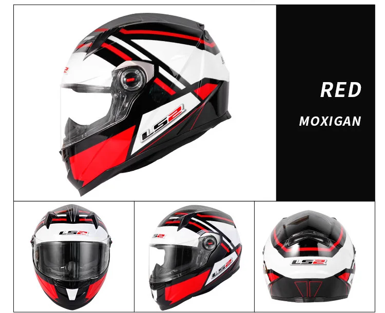 LS2 Clown Full Face Motorcycle Helmet LS2 FF358 Motocross Racing Man Woman Casco Moto Casque ECE Approved