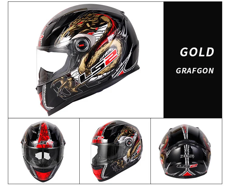 LS2 Clown Full Face Motorcycle Helmet LS2 FF358 Motocross Racing Man Woman Casco Moto Casque ECE Approved