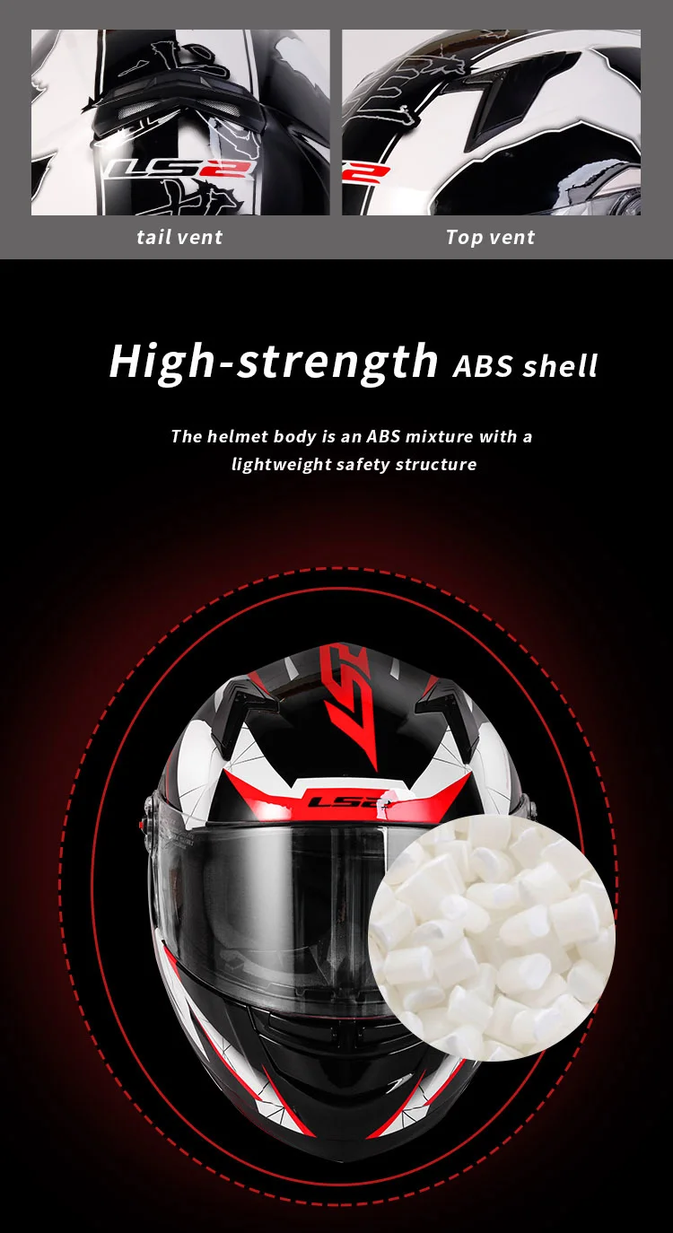 LS2 Clown Full Face Motorcycle Helmet LS2 FF358 Motocross Racing Man Woman Casco Moto Casque ECE Approved