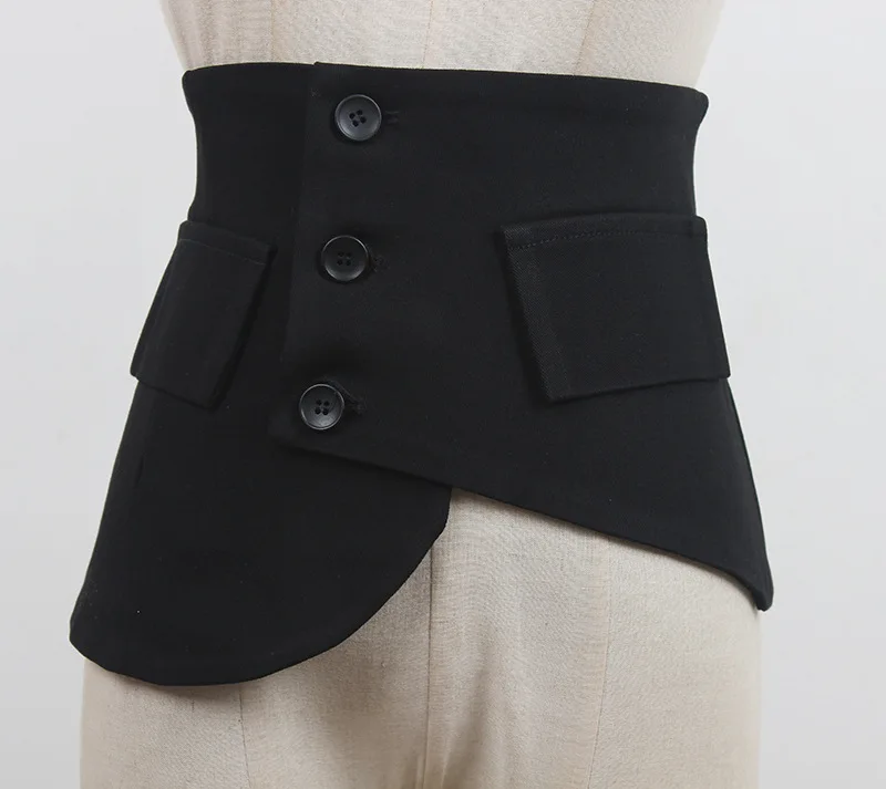 1Pcs 23*68cm Fashion Women's Decorative Corset Wide Waist Belt for Shirt Dress Cummerbund Luxury Designer Waistband Accessory