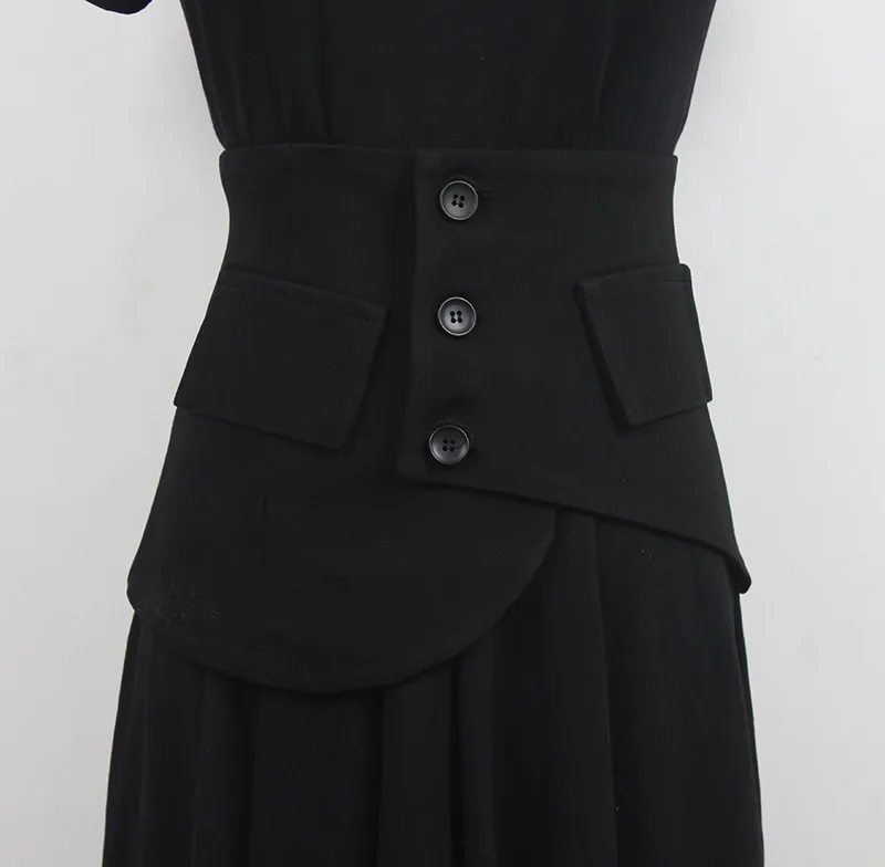 1Pcs 23*68cm Fashion Women's Decorative Corset Wide Waist Belt for Shirt Dress Cummerbund Luxury Designer Waistband Accessory