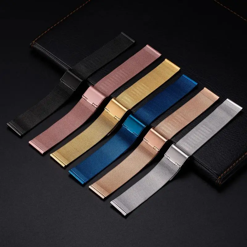 18mm 22mm 20mm Watch Band For Samsung Galaxy Watch 7/6/5/4/3 S3 Active2 Huawei Watch GT 7 Pro GT6 GT5 GT4 3 Stainless Steel Band