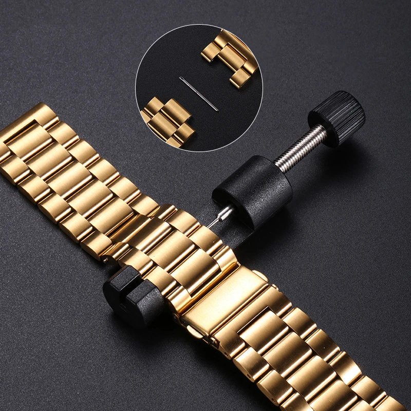 18mm 22mm 20mm Watch Band For Samsung Galaxy Watch 7/6/5/4/3 S3 Active2 Huawei Watch GT 7 Pro GT6 GT5 GT4 3 Stainless Steel Band