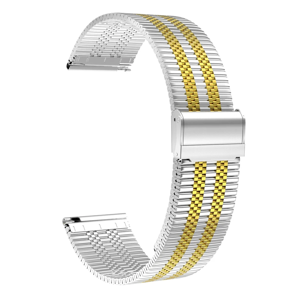 18mm 22mm 20mm Watch Band For Samsung Galaxy Watch 7/6/5/4/3 S3 Active2 Huawei Watch GT 7 Pro GT6 GT5 GT4 3 Stainless Steel Band
