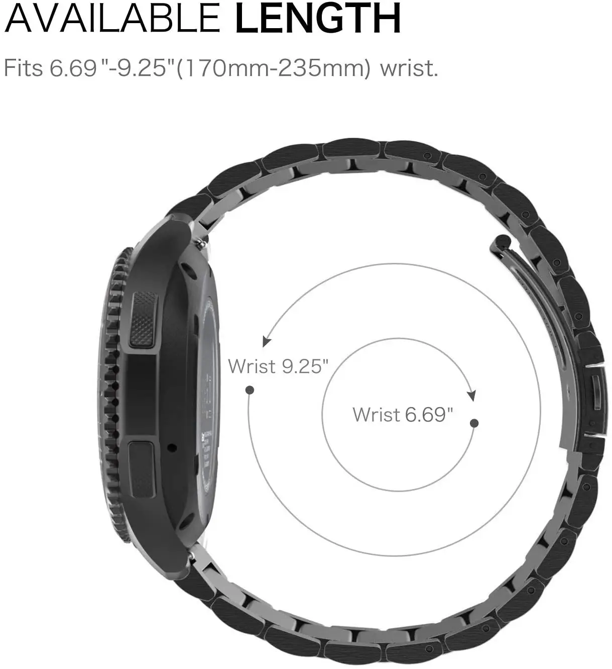 18mm 22mm 20mm Watch Band For Samsung Galaxy Watch 7/6/5/4/3 S3 Active2 Huawei Watch GT 7 Pro GT6 GT5 GT4 3 Stainless Steel Band