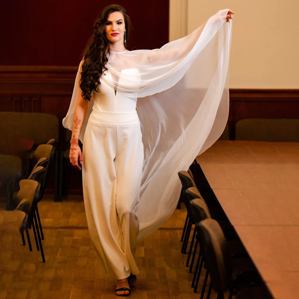 Women Wedding Cape Soft Lightweight Chiffon Bridal Shawl High Low Long Formal Wrap Lady Evening Prom Party Shrug Black White