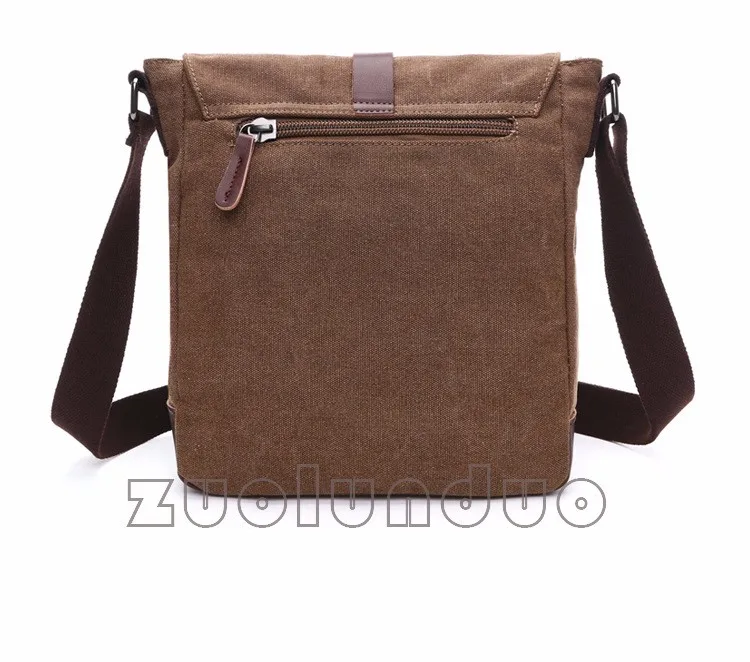 Men Business Messenger Bags For Men Shoulder Bag Vintage Canvas Crossbody Pack Retro Casual Office Travel Bag