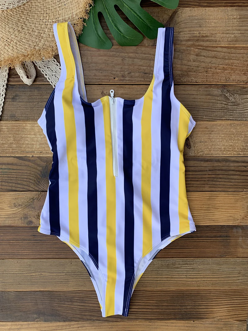 Front Zip Up Backless One Piece Swimsuit 2023 Beach Monokini Swimwear One-piece Swimming Suit for Women Summer Trend Beachwear