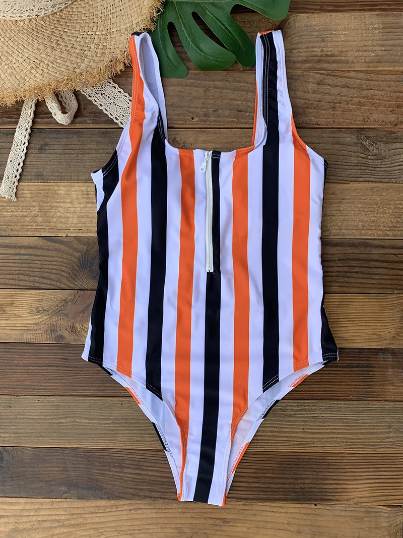 Front Zip Up Backless One Piece Swimsuit 2023 Beach Monokini Swimwear One-piece Swimming Suit for Women Summer Trend Beachwear
