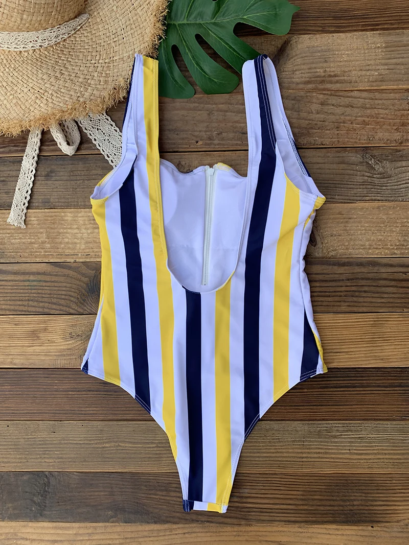 Front Zip Up Backless One Piece Swimsuit 2023 Beach Monokini Swimwear One-piece Swimming Suit for Women Summer Trend Beachwear
