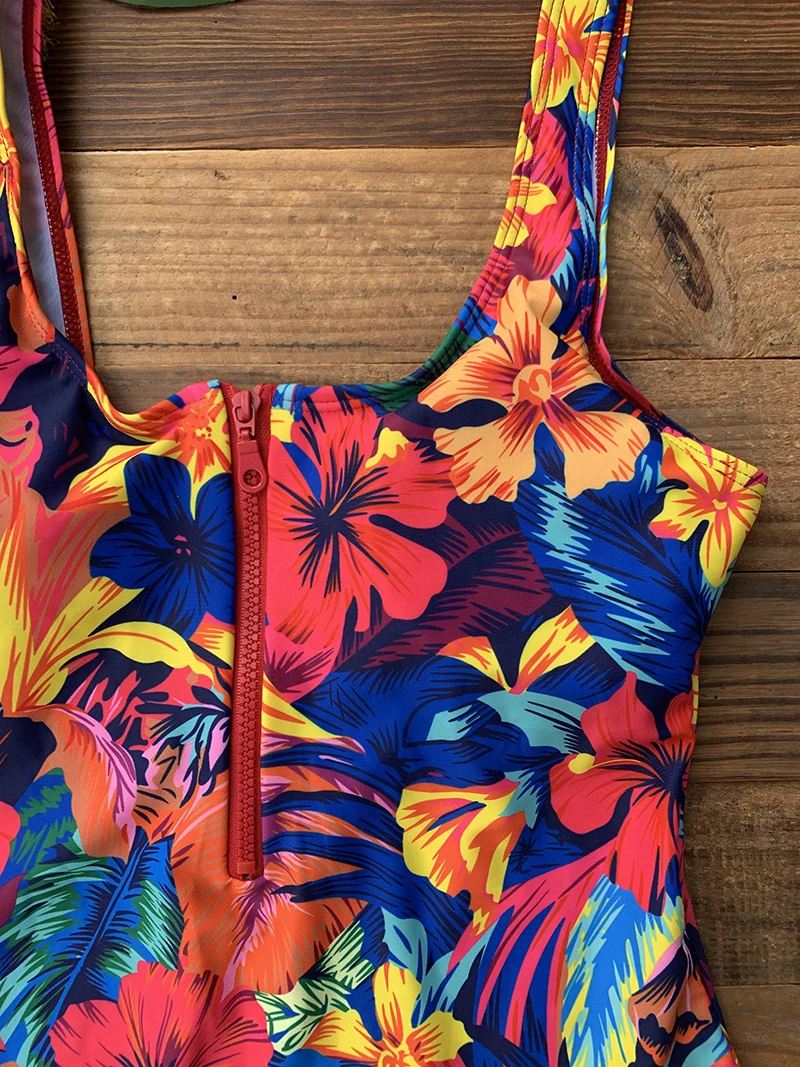 Front Zip Up Backless One Piece Swimsuit 2023 Beach Monokini Swimwear One-piece Swimming Suit for Women Summer Trend Beachwear