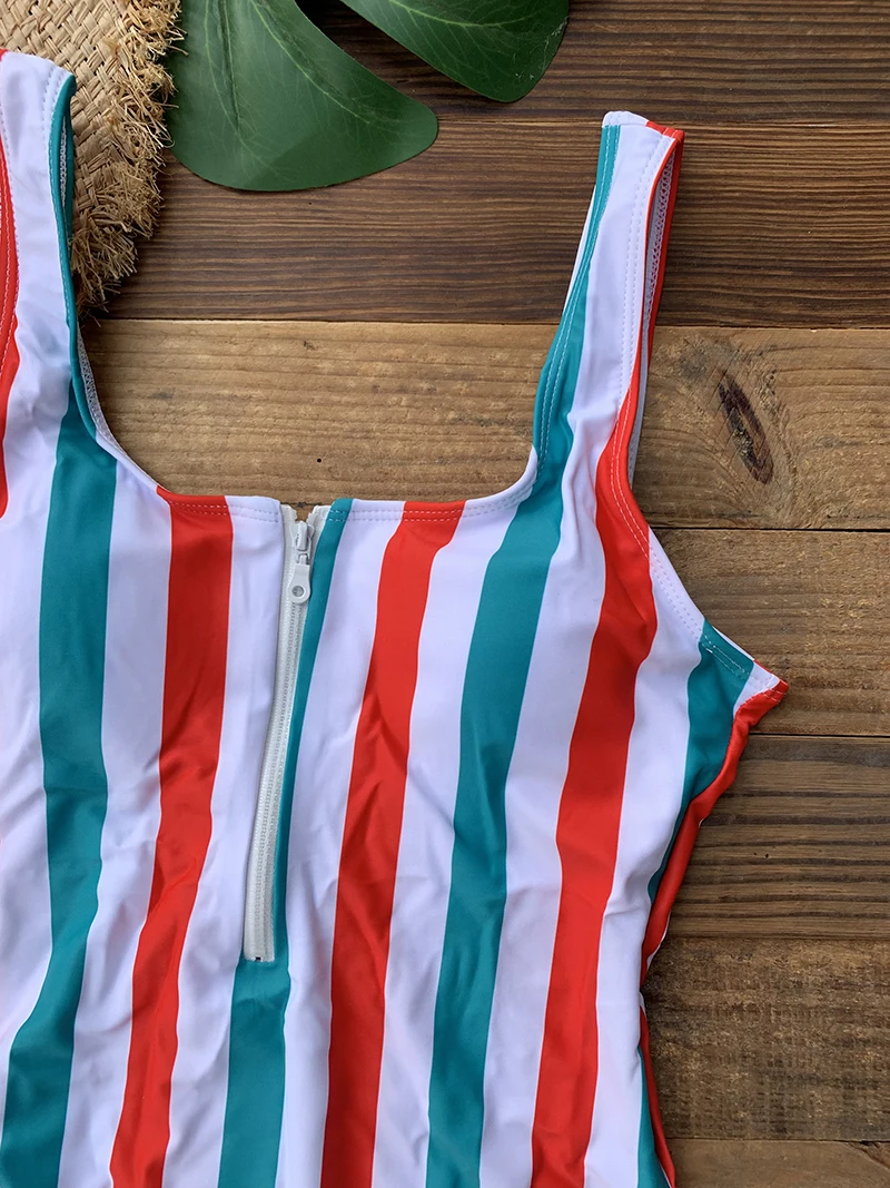 Front Zip Up Backless One Piece Swimsuit 2023 Beach Monokini Swimwear One-piece Swimming Suit for Women Summer Trend Beachwear