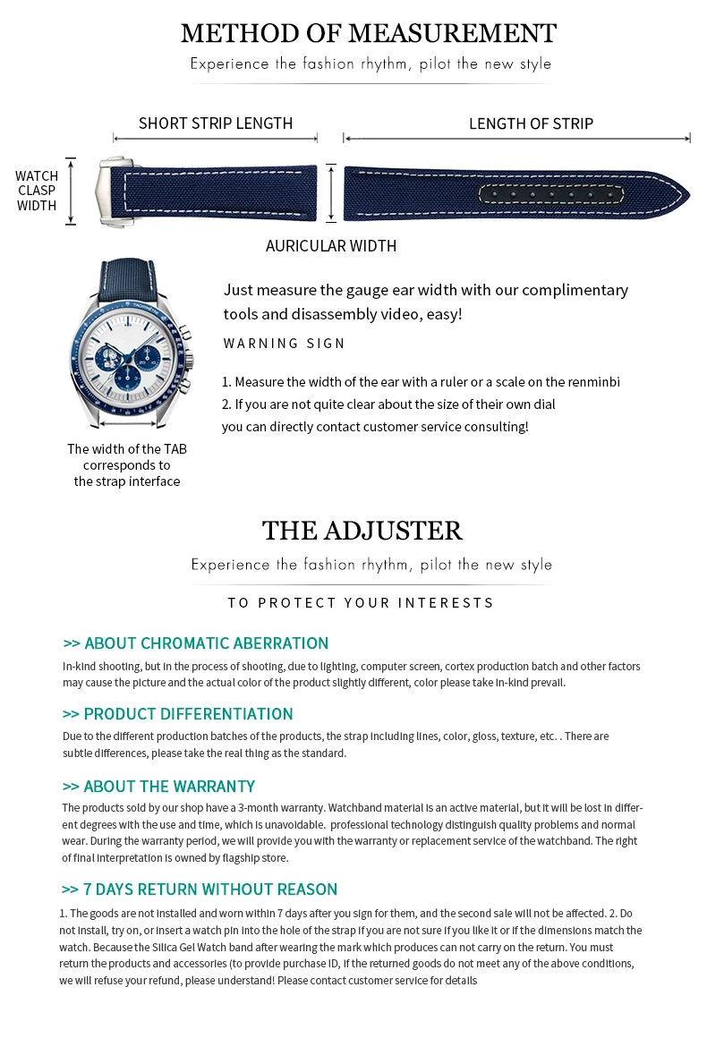 19mm 20mm Nylon Canvas Watch Strap For Omega Seamaster 300  AT150 Fabric Leather AQUA TERRA 150 Blue 21mm 22mm Watchband Buckle