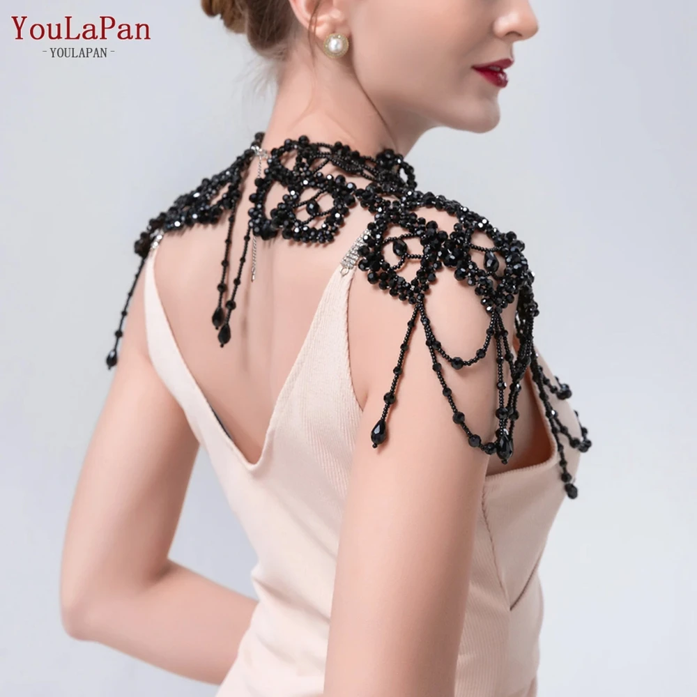 YouLaPan G09 Luxury Necklace Pearls Beads Wedding Shawl Bolero Vintage Tassels Capele for Bride DIY Wedding Cock Tail Party