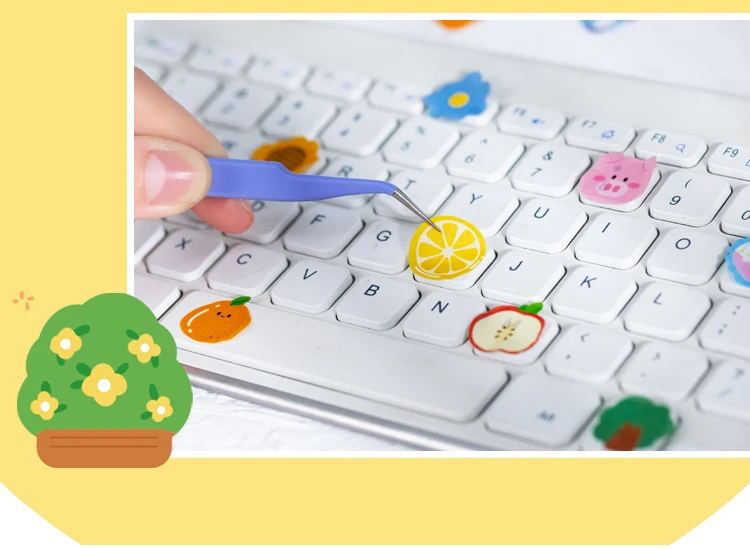 Yoofun 100pcs/roll Kawaii Cartoon Washi Tape Decorative Adhesive Dot Masking Tape Stickers Scrapbooking DIY Stationery Tape