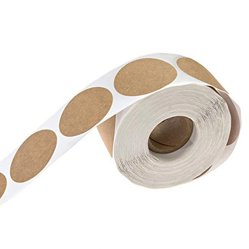 50-500Pcs Black Paper Stickers Round Blank Handmade Sticker Adhesive DIY Labels Gift Package Envelope Sealing Sticker Stationery