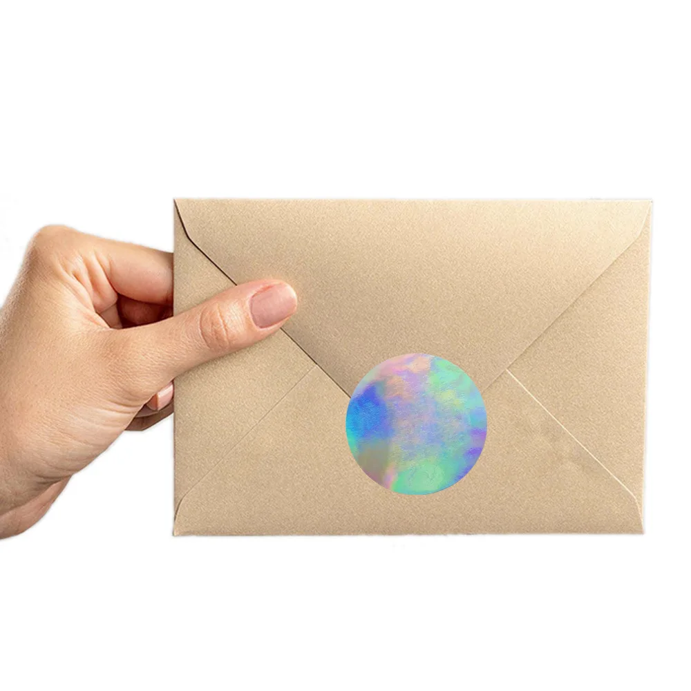50-500Pcs Black Paper Stickers Round Blank Handmade Sticker Adhesive DIY Labels Gift Package Envelope Sealing Sticker Stationery