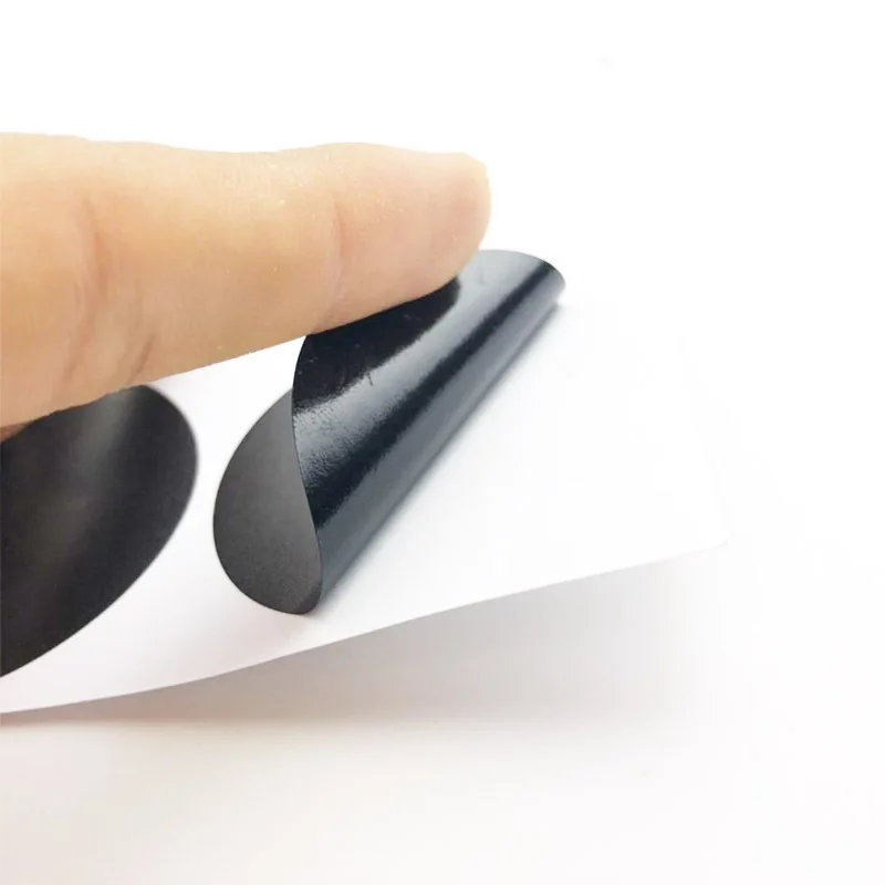 50-500Pcs Black Paper Stickers Round Blank Handmade Sticker Adhesive DIY Labels Gift Package Envelope Sealing Sticker Stationery