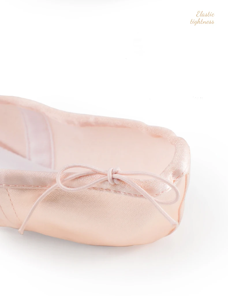 Professional Ballet Pointe Shoes With Genuine Leather Sole Women Satin Ballet Shoes With Ribbons For Professional Ballerina