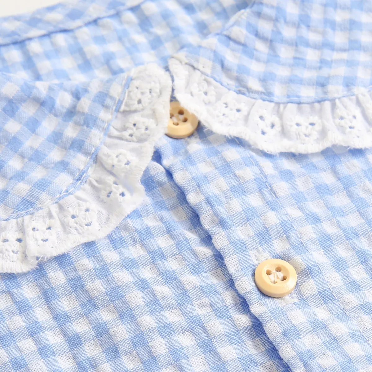 Sanlutoz Summer Cotton Baby Bodysuit Newborn Cute Plaid Clothing for Baby Girls Sleeveless Princess Toddler Infant Bodysuits