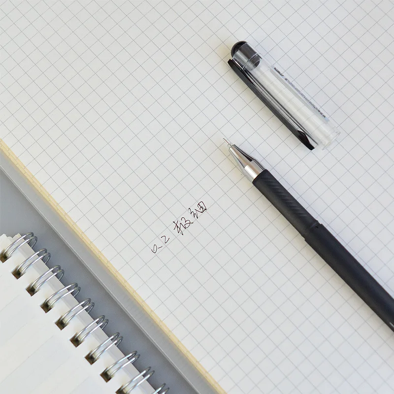 4 pcs/lot 0.2mm Fine Gel Pens White Black Finance Needle Pens for Writing Office School Supplies 0.2 Thin Line Pen Stationery