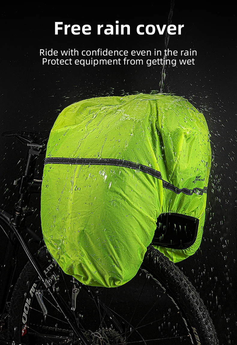 ROCKBROS Bicycle Carrier Bag MTB Bike Bag Trunk Pannier Cycling Large Capacity Travel Bag Package Bags Bicycle Rear Carrier Bags