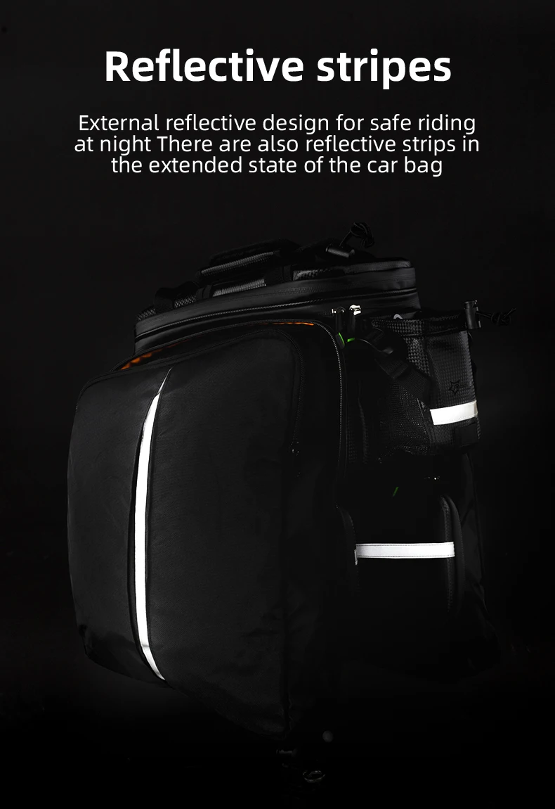 ROCKBROS Bicycle Carrier Bag MTB Bike Bag Trunk Pannier Cycling Large Capacity Travel Bag Package Bags Bicycle Rear Carrier Bags
