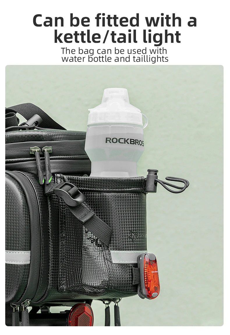 ROCKBROS Bicycle Carrier Bag MTB Bike Bag Trunk Pannier Cycling Large Capacity Travel Bag Package Bags Bicycle Rear Carrier Bags