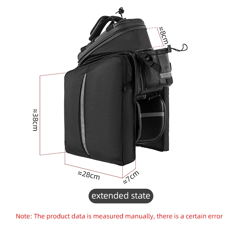 ROCKBROS Bicycle Carrier Bag MTB Bike Bag Trunk Pannier Cycling Large Capacity Travel Bag Package Bags Bicycle Rear Carrier Bags