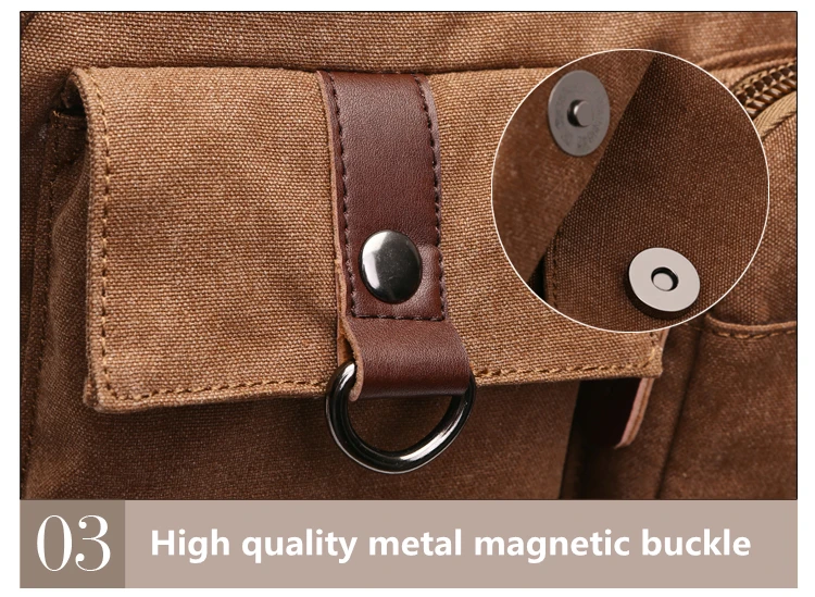 Men Laptop Backpack Rucksack Canvas School Bag Travel Backpacks for Teenage Male Bagpack Computer Knapsack Bags Computer Bag