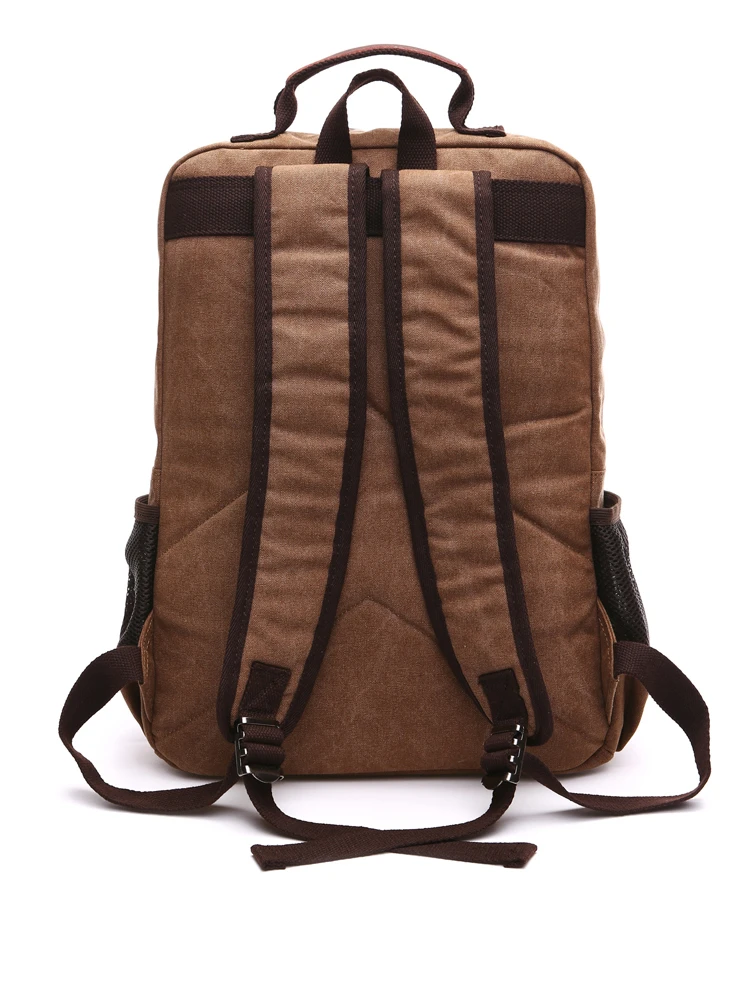 Men Laptop Backpack Rucksack Canvas School Bag Travel Backpacks for Teenage Male Bagpack Computer Knapsack Bags Computer Bag