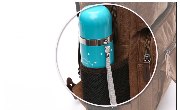Men Laptop Backpack Rucksack Canvas School Bag Travel Backpacks for Teenage Male Bagpack Computer Knapsack Bags Computer Bag