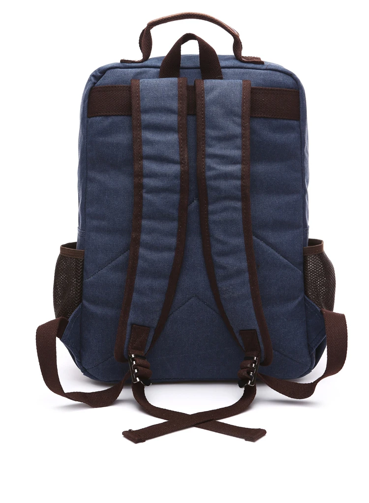 Men Laptop Backpack Rucksack Canvas School Bag Travel Backpacks for Teenage Male Bagpack Computer Knapsack Bags Computer Bag