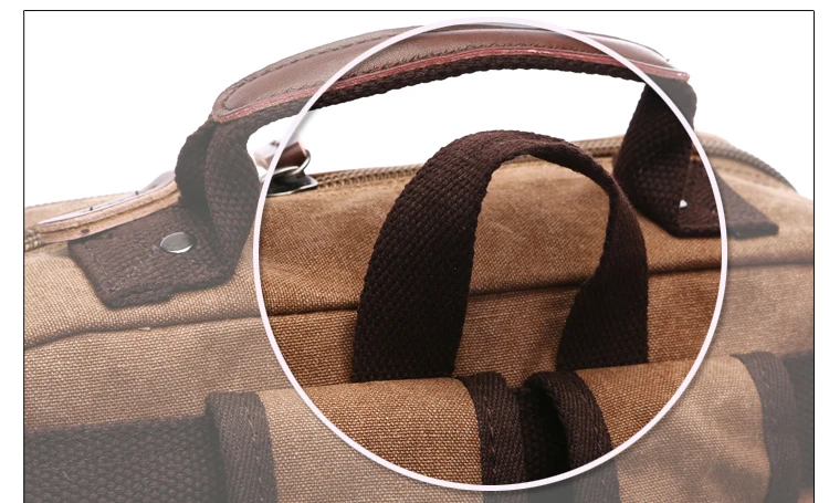 Men Laptop Backpack Rucksack Canvas School Bag Travel Backpacks for Teenage Male Bagpack Computer Knapsack Bags Computer Bag